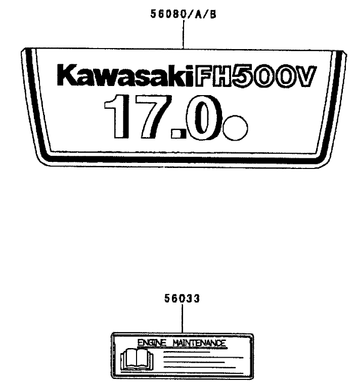 Labels Kawasaki Fh500v Ds10