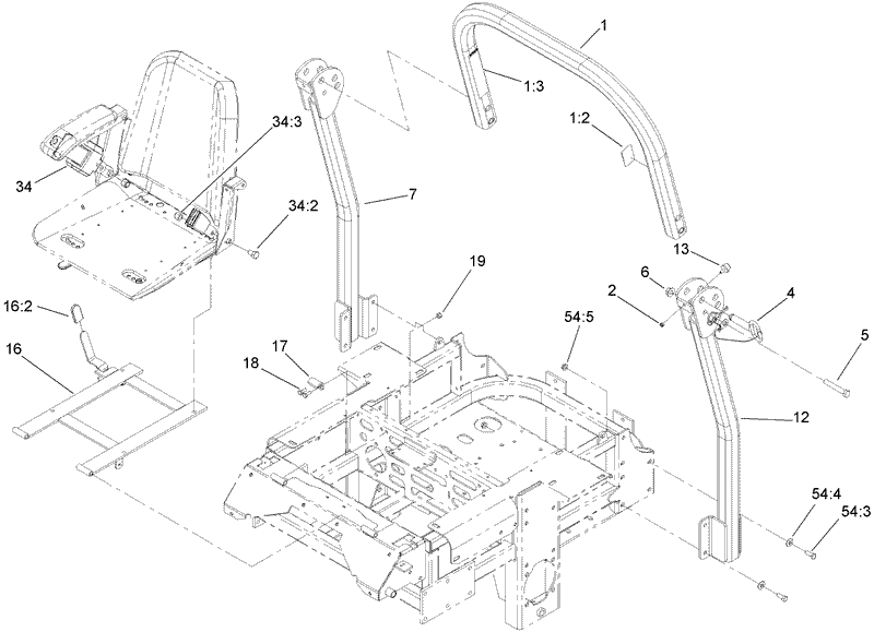 Roll Over Protection System Assembly No 108 1097
