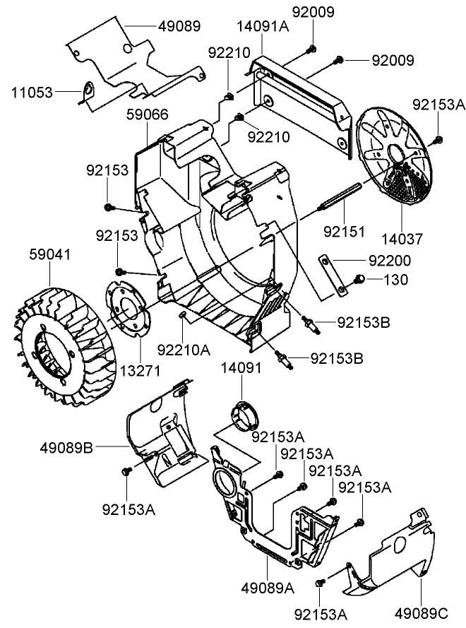 Cooling Equipment Assembly Kawasaki FH770D AS05