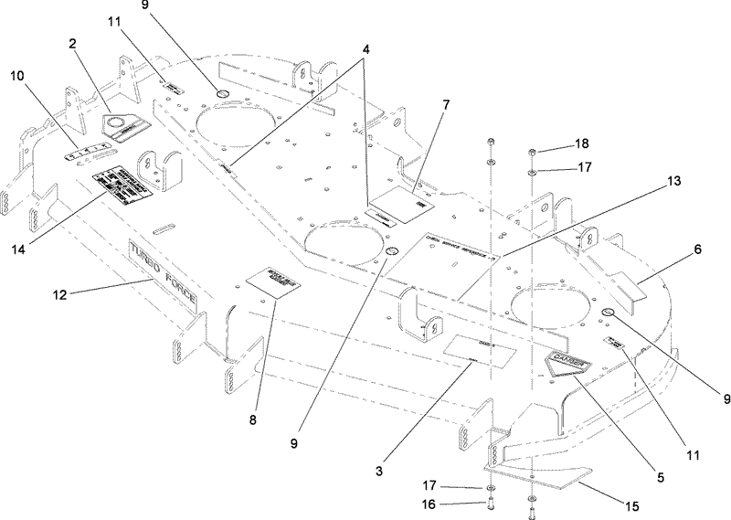Deck Decal Assembly No 107 1624