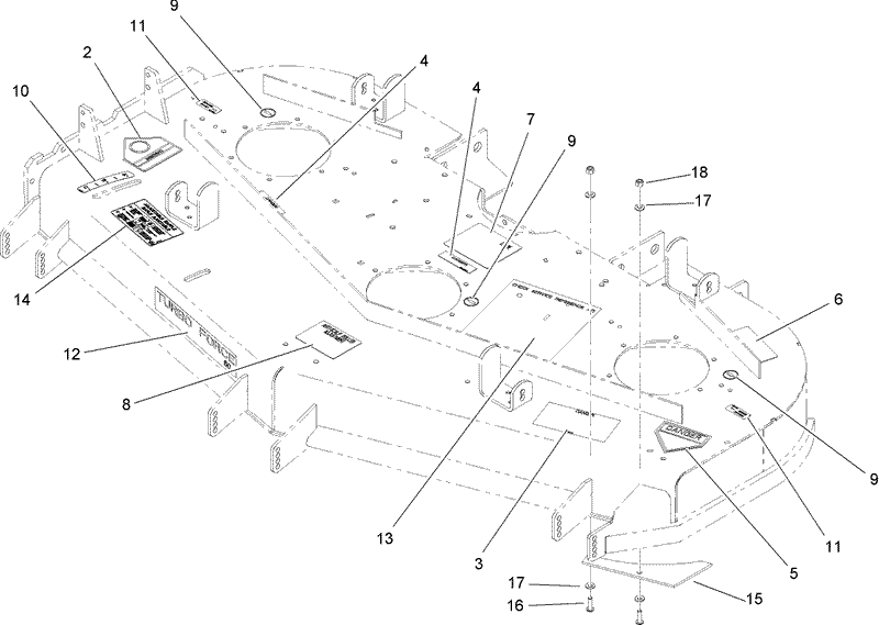 Deck Decal Assembly No 107 1624