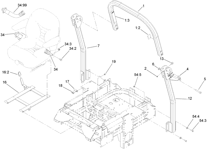 Roll Over Protection System Assembly No108 1097