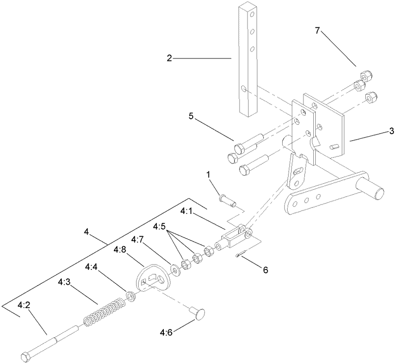 LH Motion Control Assembly No 109 3906