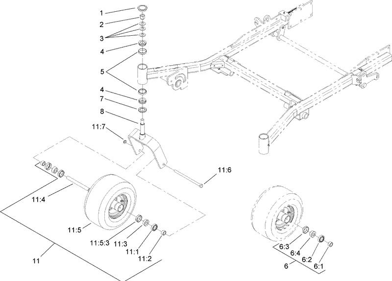 Caster and Wheel Assembly
