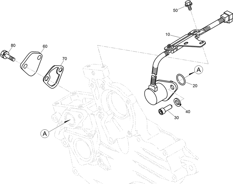 Stop Solenoid and Fuel Pump Cover Assembly