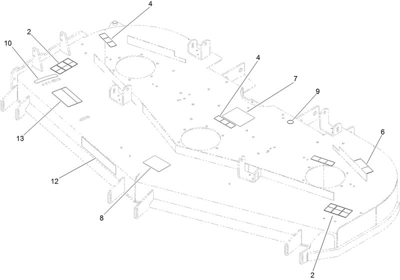 Deck Decal Assembly No 114 4483