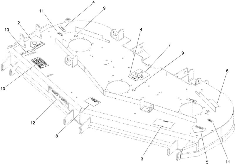 Deck Decal Assembly No 114 4483