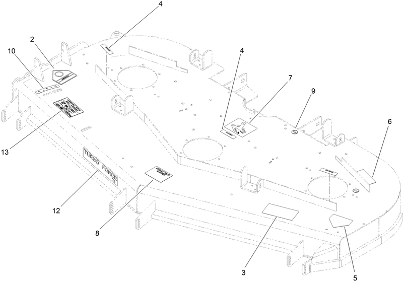 Deck Decal Assembly No 114 4483