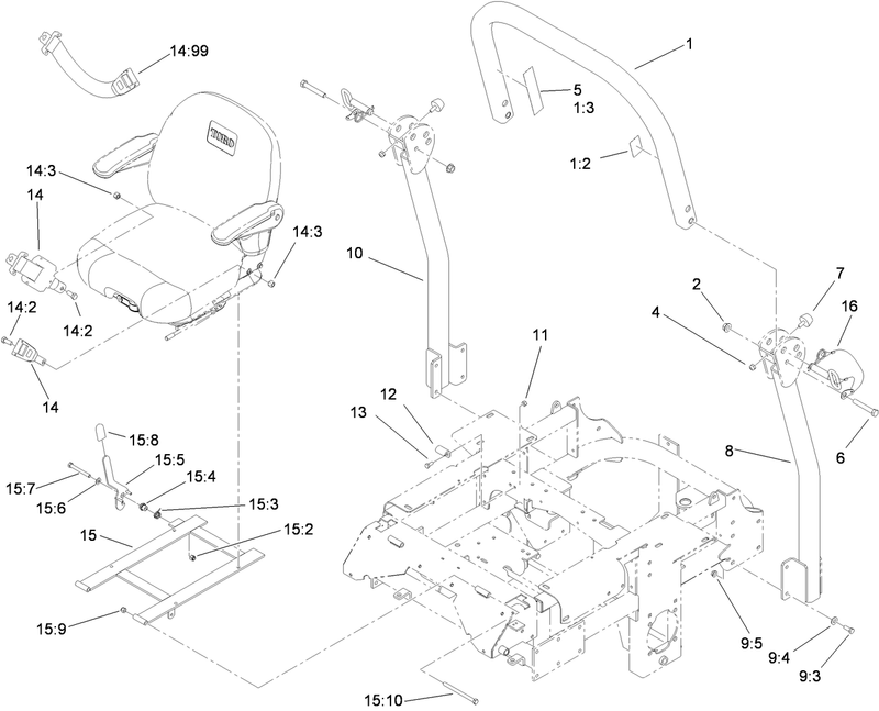 Roll Over Protection System Assembly No 110 0877