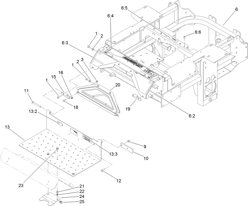 Traction Frame and Floor Pan Assembly