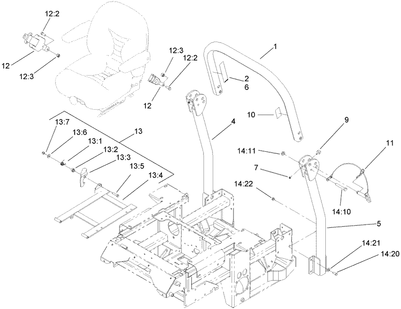 Roll Over Protection System Assembly No 106 7437