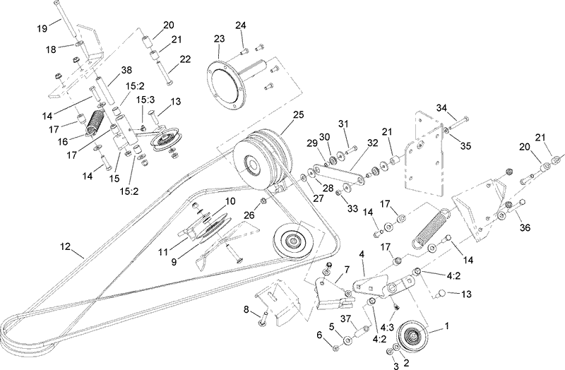 Deck Belt Drive Assembly