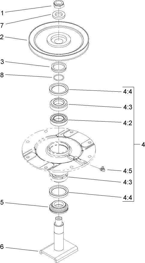 Low Driven Spindle Assembly No 104 3532