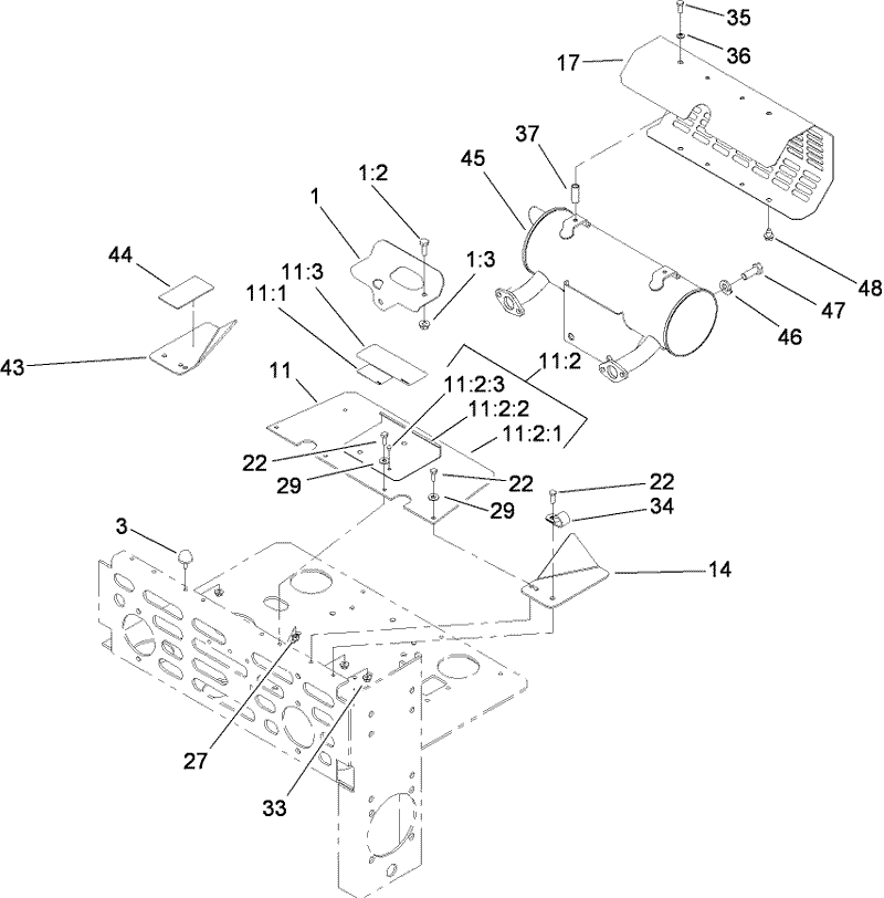 Muffler and Guard Assembly