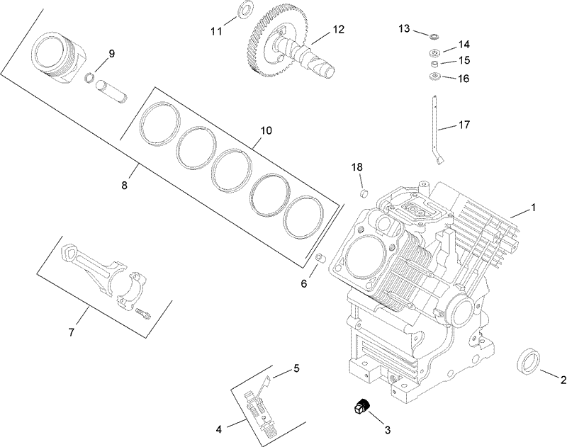 Crankcase Assembly Kohler CH740 0075