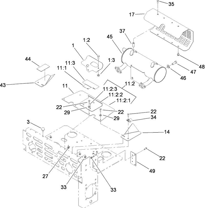 Muffler and Guard Assembly