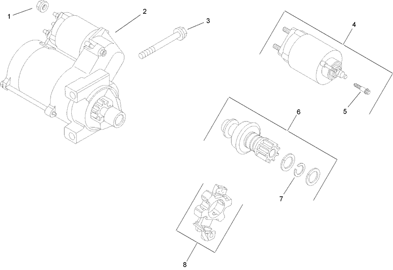 Starting System Assembly Kohler CH740 0075