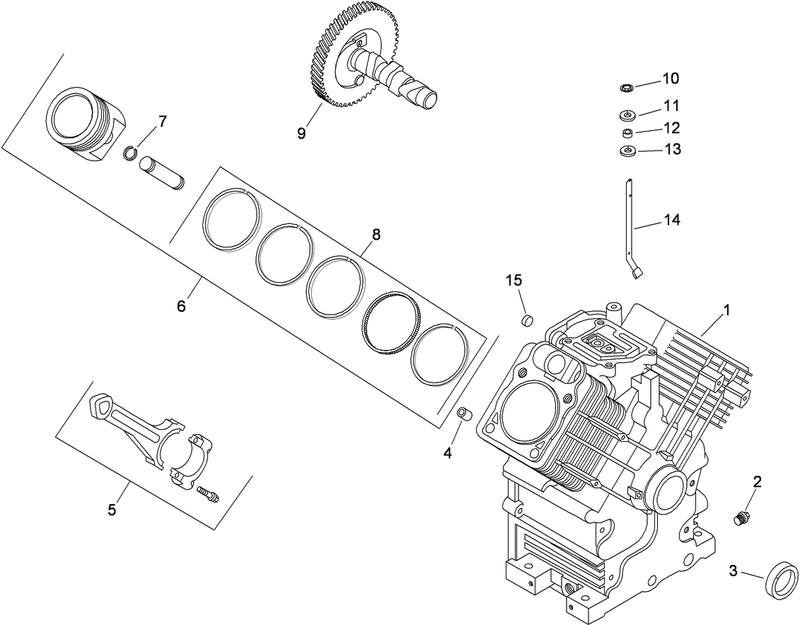 Crankcase Assembly Kohler CH740 3118