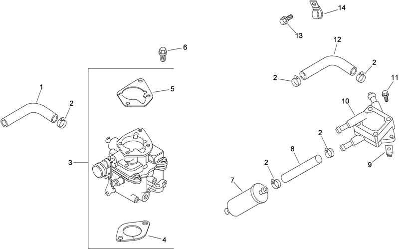Fuel System Assembly Kohler CH740 3118