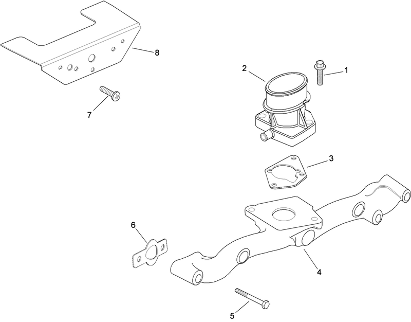 Air Intake and Filtration Assembly Kohler CH740 3118