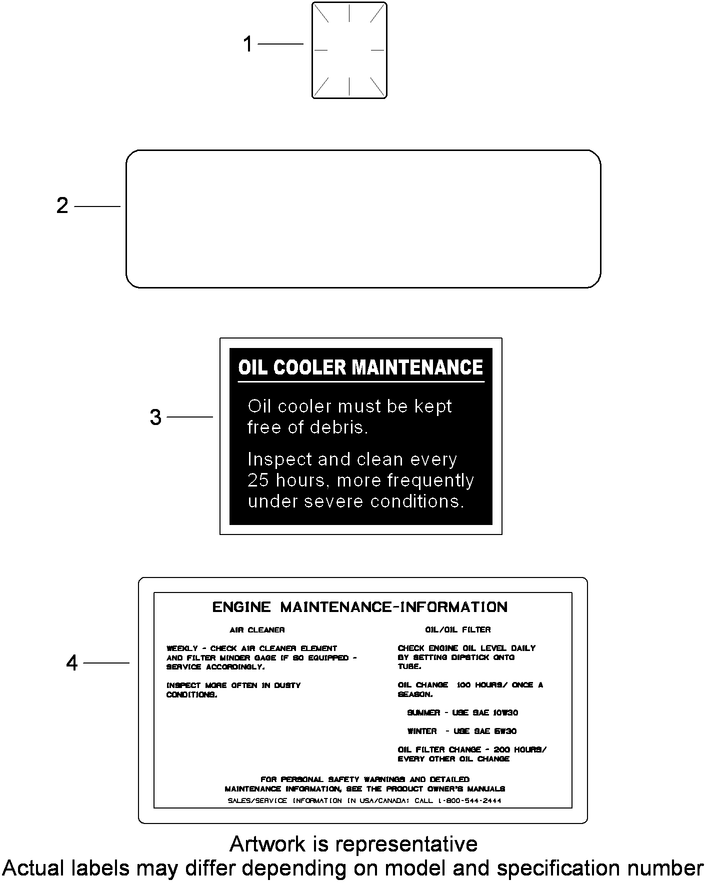 Decals Kohler CH740 3118