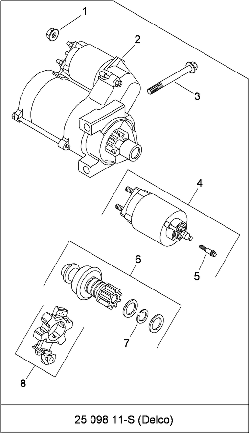 Starting System Assembly Kohler CH740 3118