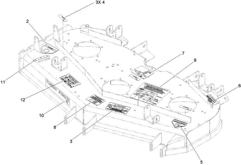 Deck Decal Assembly No119 4205