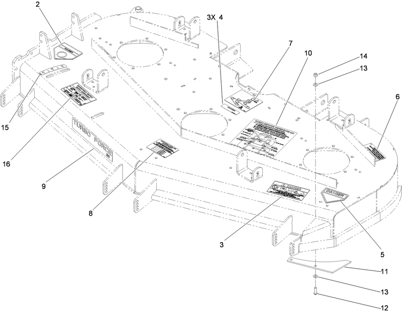 Deck Decal Assembly No 119 4202
