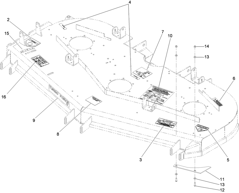 Deck Decal Assembly No 119 4216