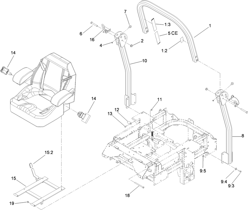 Roll Over Protection System Assembly No 117 3879