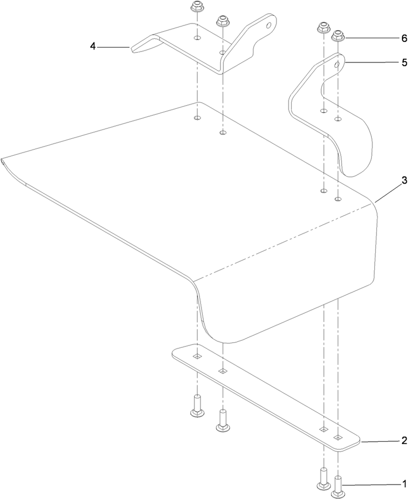Rubber Deflector Assembly No 108 7770