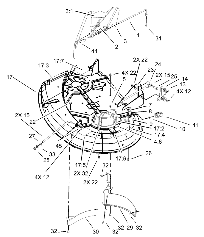 38in Deck Assembly