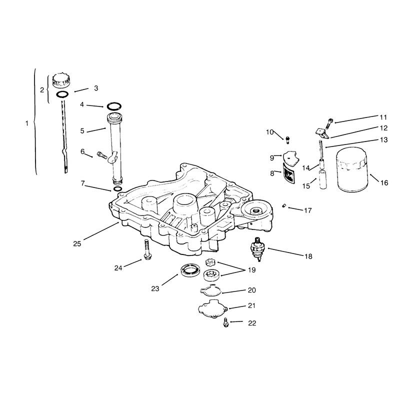 Oil Panlubrication Kohler Engine Cv14s-Ps1472