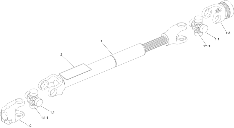 Drive Shaft Assembly No 103 9485