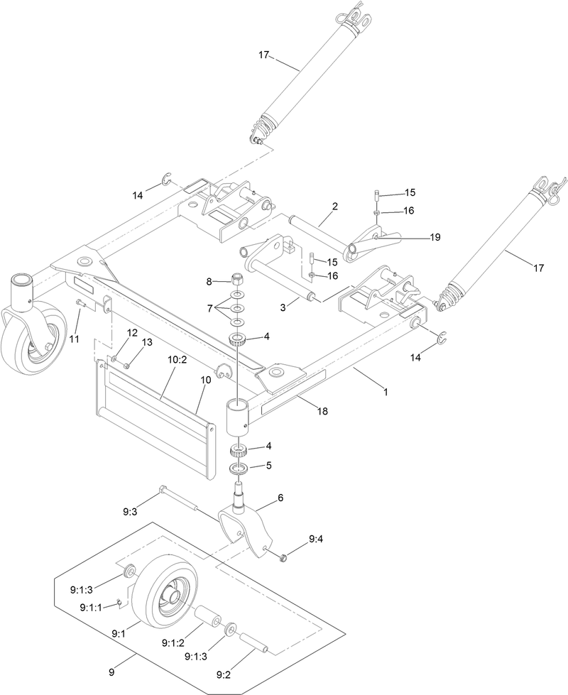 Deck Support Frame Assembly No 130 2892