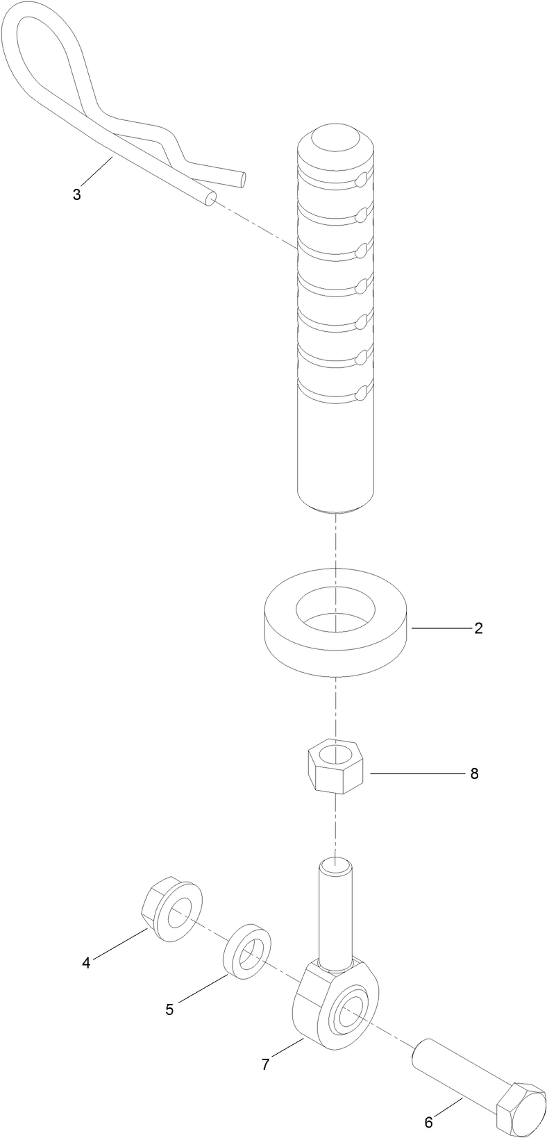 Rear Deck Height Adjustment Assembly No 109 0323