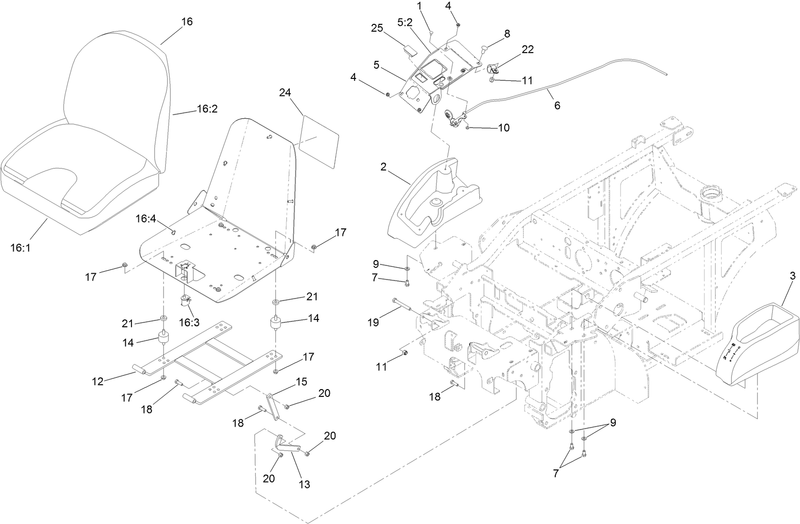 Seat and Consoles Assembly