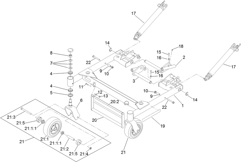 Deck Support Frame Assembly No 142 2995