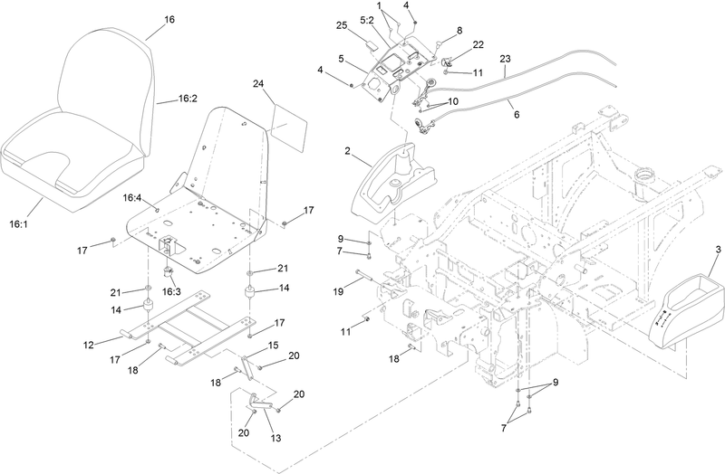 Seat and Console Assembly