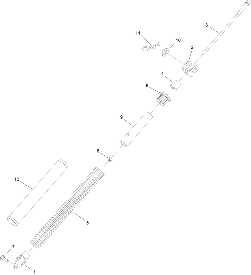 Spring Lift Assist Assembly No 116 7850