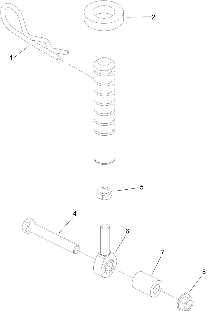 Rear Deck Height Adjustment Assembly No 109 0322