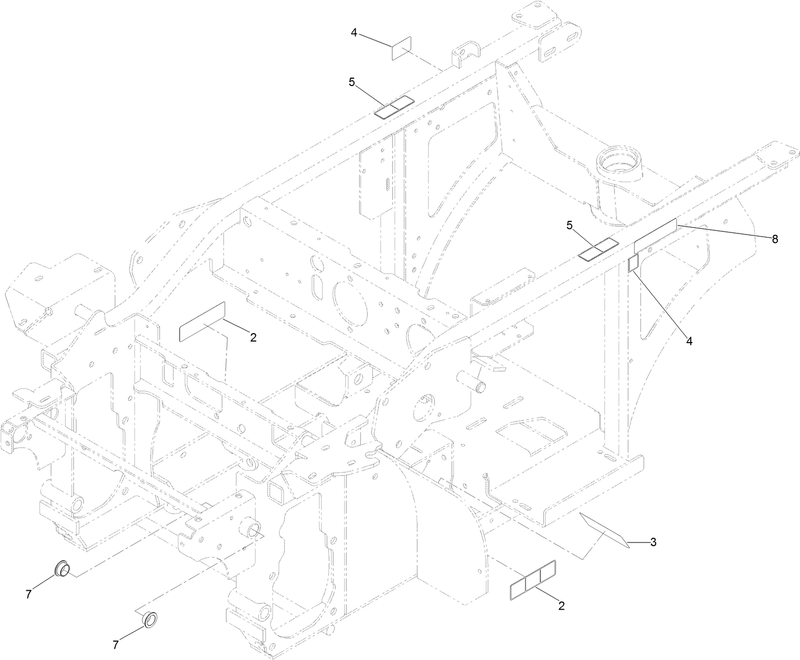 Frame and Decal Assembly No 116 7482