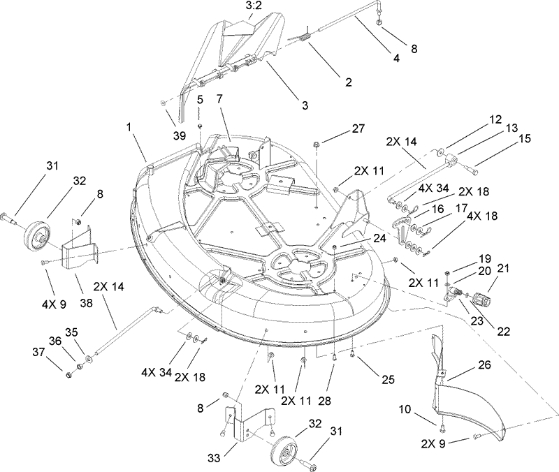 42in Deck Assembly