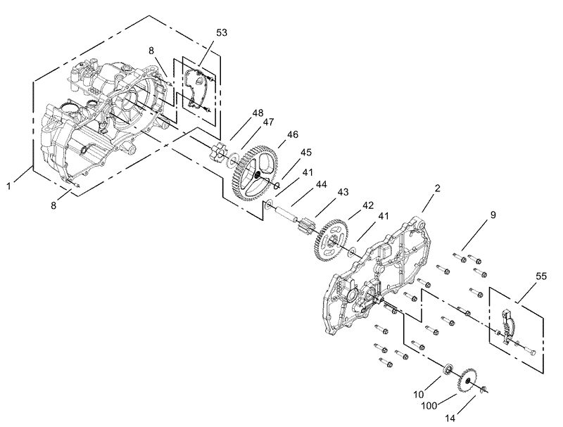 Housing Assembly LH Hydrostat No 105 3492