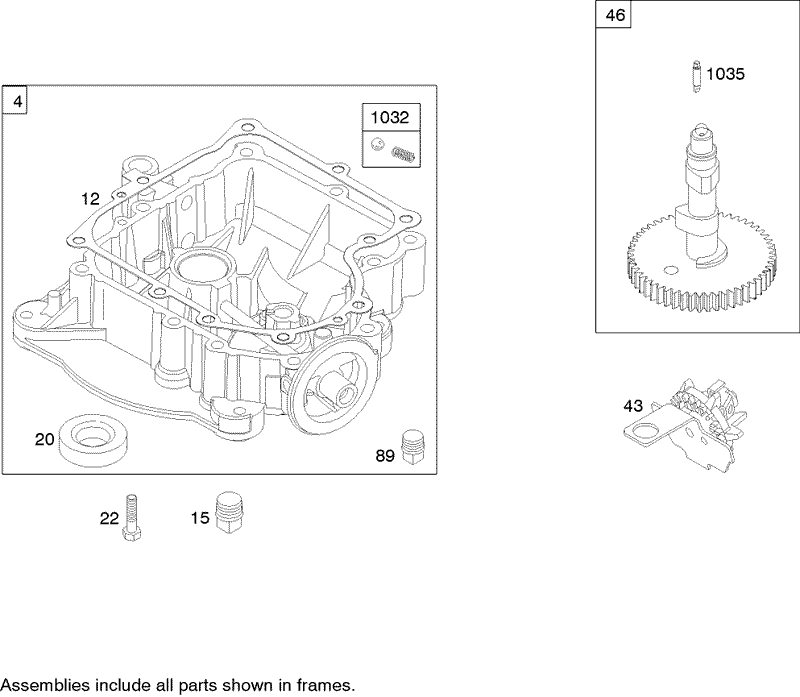 Crankcase Assembly Briggs and Stratton 31H777 0168 E1