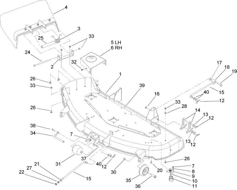 48 Inch Deck Assembly