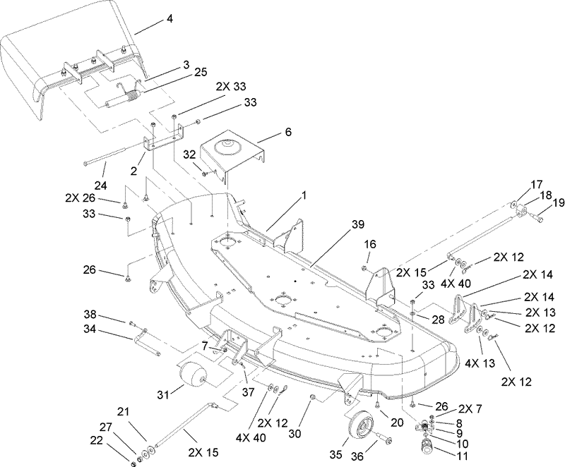 48in Deck Assembly