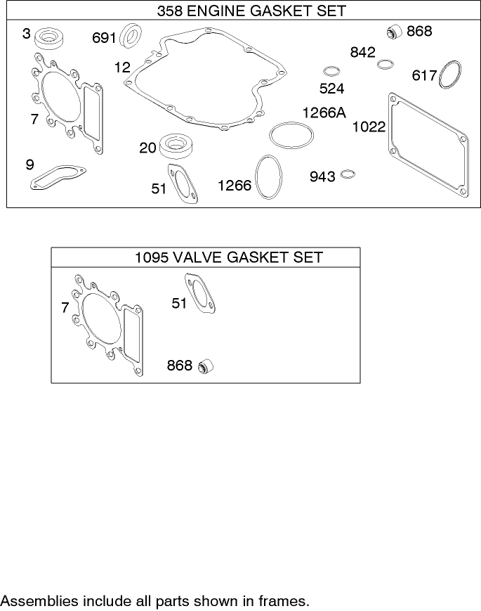 Gasket Assembly Briggs and Stratton 31H777 0168 E1