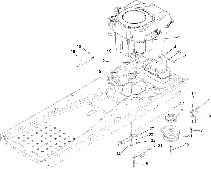 Engine and Clutch Assembly