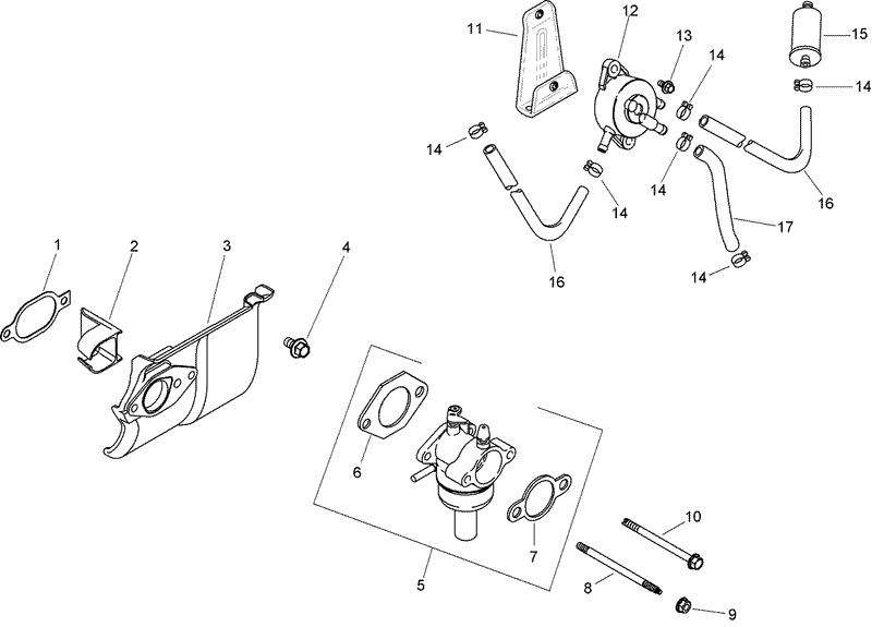 Fuel System Assembly Kohler SV590 0019